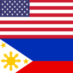 American Filipino flags