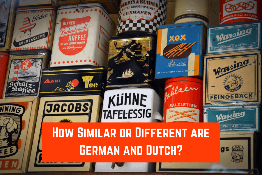 How Similar or Different are German and Dutch?