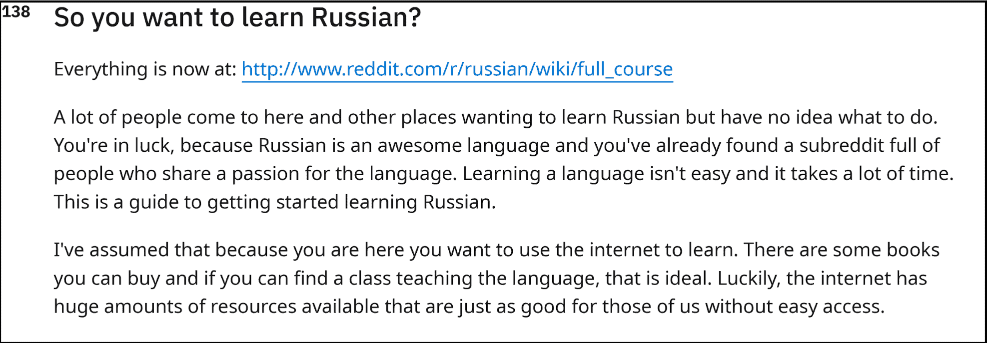 So you want to learn Russian