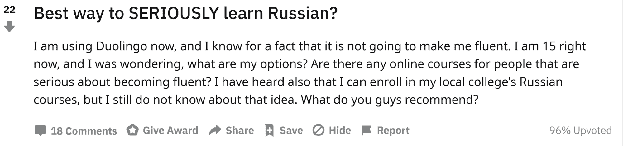 best way to learn Russian reddit