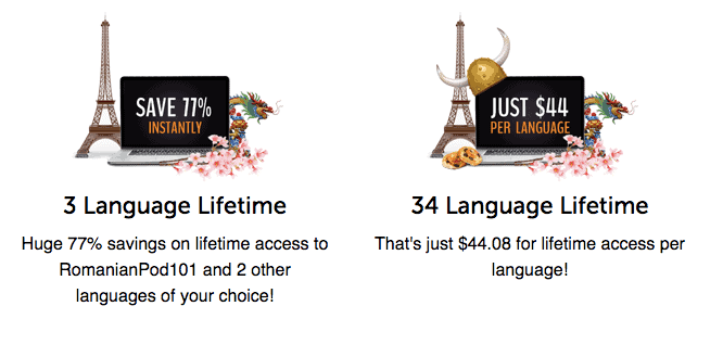 RomanianPod101 Lifetime Premium - Multiple Languages Savings