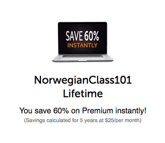 NorwegianClass101 Coupon 60