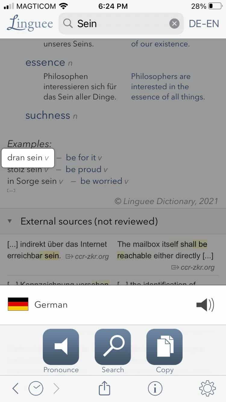 linguee german