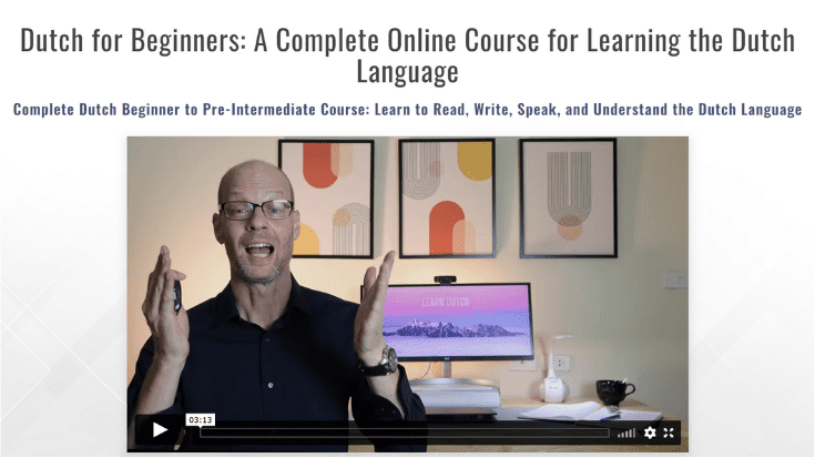 Dutch for beginners course screenshot